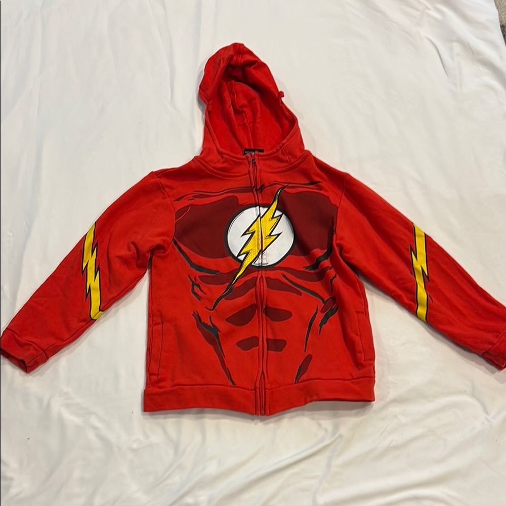 Kids Red Superhero Costume Hoodie